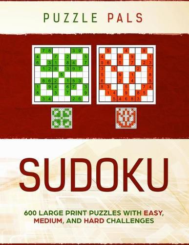 Cover image for Sudoku: 300 Large Print Puzzles with Easy, Medium, and Hard Challenges