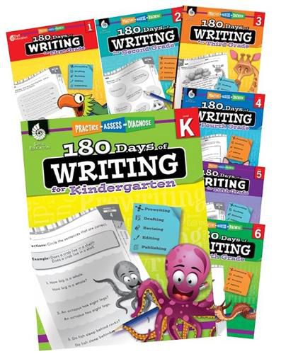 180 Days(tm) Writing for K-6, 7-Book Set