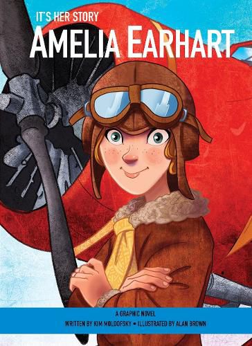 Cover image for It's Her Story: Amelia Earhart: A Graphic Novel