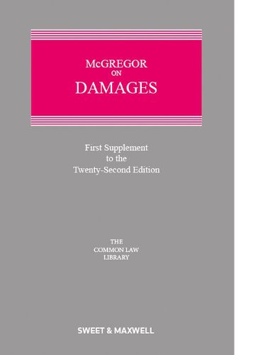 Cover image for McGregor on Damages 1st Supplement