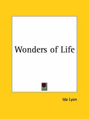 Cover image for Wonders of Life (1910)