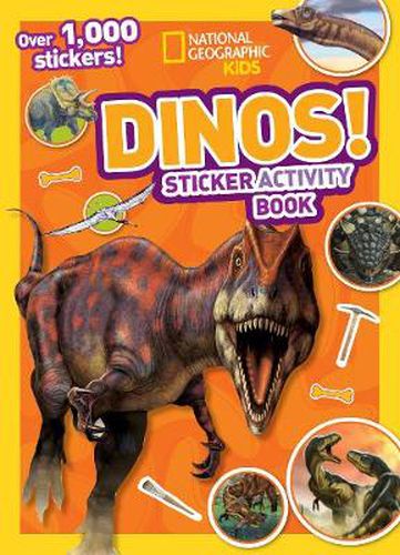 Cover image for National Geographic Kids Dinos Sticker Activity Book: Over 1,000 Stickers!