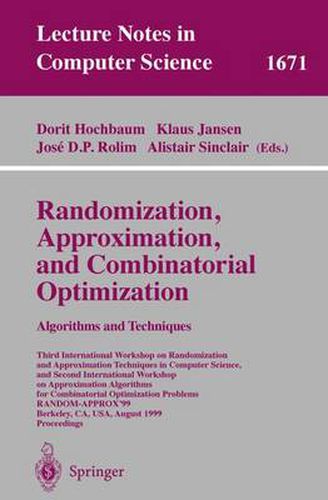 Cover image for Randomization, Approximation and Combinatorial Optimization