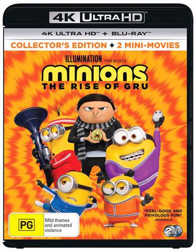 Minions - Rise Of Gru, The | Blu-ray + UHD : Collector's Edition : + 2 Mini-Movies