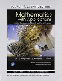 Cover image for Mathematics with Applications in the Management, Natural, and Social Sciences