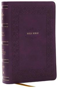 Cover image for NKJV, Compact Paragraph-Style Reference Bible, Leathersoft, Purple, Red Letter, Comfort Print: Holy Bible, New King James Version