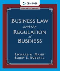 Cover image for Business Law and the Regulation of Business