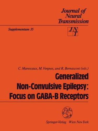 Cover image for Generalized Non-Convulsive Epilepsy: Focus on GABA-B Receptors