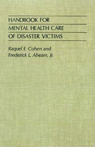 Cover image for Handbook for Mental Health Care of Disaster Victims