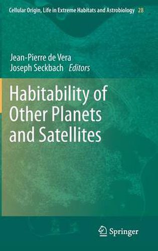 Cover image for Habitability of Other Planets and Satellites