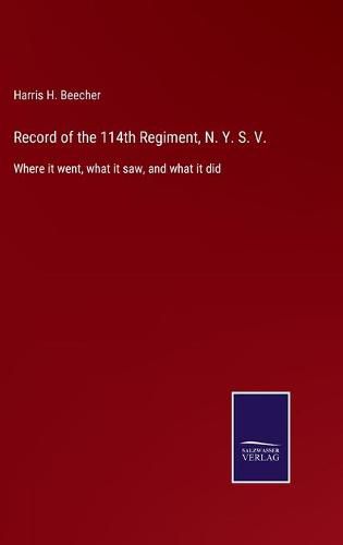 Cover image for Record of the 114th Regiment, N. Y. S. V.: Where it went, what it saw, and what it did