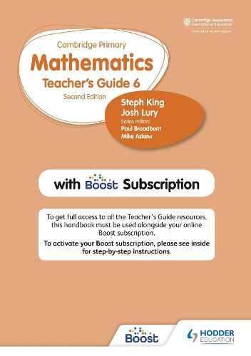 Cover image for Hodder Cambridge Primary Mathematics Teacher's Guide Stage 6 with Boost Subscription