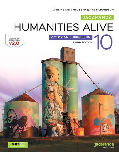 Cover image for Jacaranda Humanities Alive 10 Victorian Curriculum, 3e learnON and Print