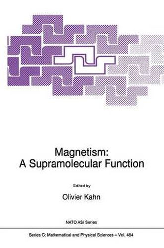 Cover image for Magnetism: A Supramolecular Function