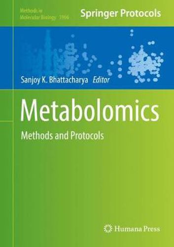 Cover image for Metabolomics: Methods and Protocols