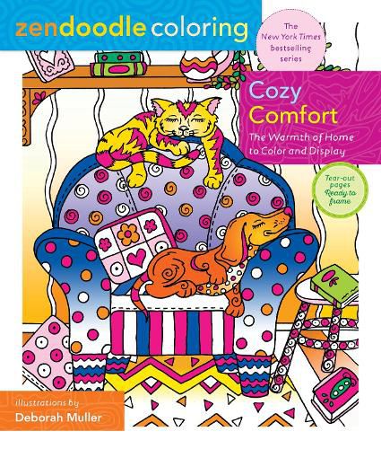 Zendoodle Coloring: Cozy Comfort: The Warmth of Home to Color & Display