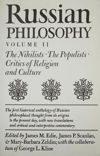 Cover image for Russian Philosophy, Volume 2: Nihilists, Populists