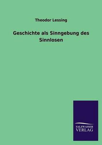 Cover image for Geschichte als Sinngebung des Sinnlosen