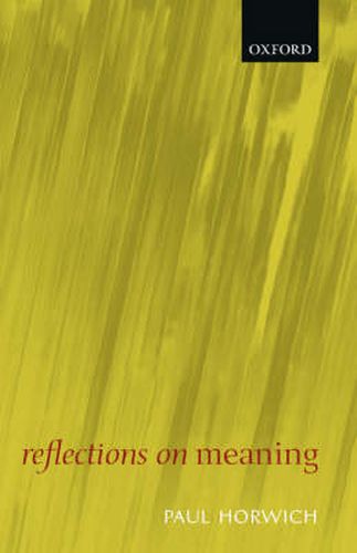 Cover image for Reflections on Meaning