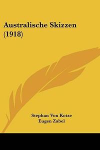 Cover image for Australische Skizzen (1918)