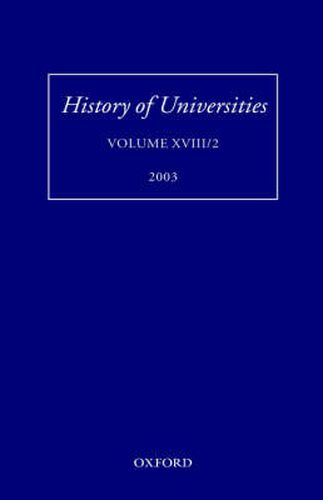 Cover image for History of Universities