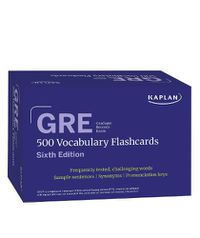 Cover image for GRE Vocabulary Flashcards, Sixth Edition + Online Access to Review Your Cards, a Practice Test, and Video Tutorials