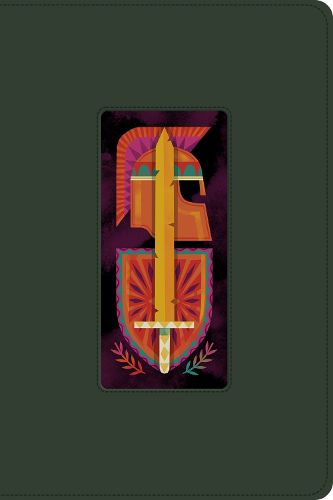 Cover image for The Biggest Story Holy Bible for Kids (TruTone, Dark Green, Armor Design)