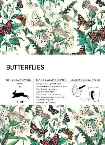 Cover image for Butterflies: Gift & Creative Paper Book Vol 109