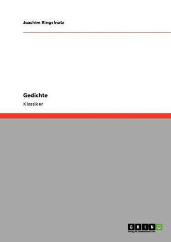 Cover image for Gedichte