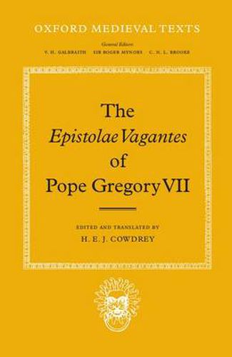 Cover image for The Epistolae Vagantes of Pope Gregory VII