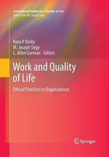 Cover image for Work and Quality of Life: Ethical Practices in Organizations