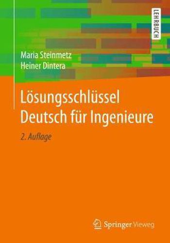 Cover image for Loesungsschlussel Deutsch Fur Ingenieure