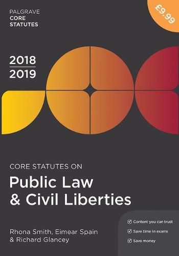 Cover image for Core Statutes on Public Law & Civil Liberties 2018-19