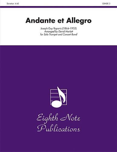 Cover image for Andante Et Allegro: Solo Trumpet and Concert Band, Conductor Score & Parts