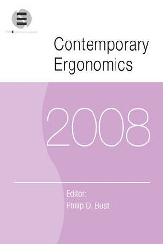 Cover image for Contemporary Ergonomics 2008: Proceedings of the International Conference on Contemporary Ergonomics (CE2008), 1-3 April 2008, Nottingham, UK