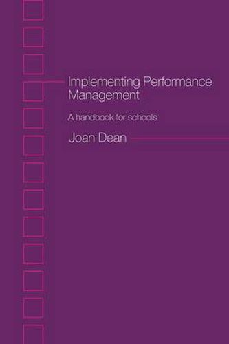 Cover image for Implementing Performance Management: A Handbook for Schools