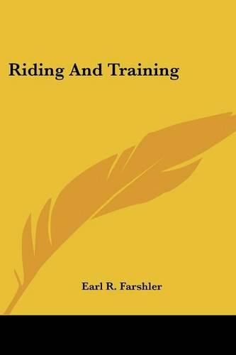 Cover image for Riding and Training