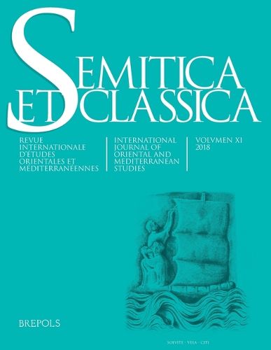 Cover image for Semitica Et Classica, Vol. 11