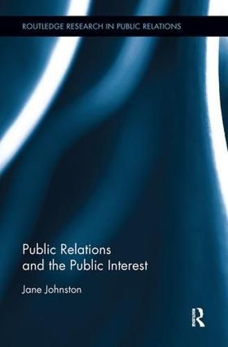 Cover image for Public Relations and the Public Interest