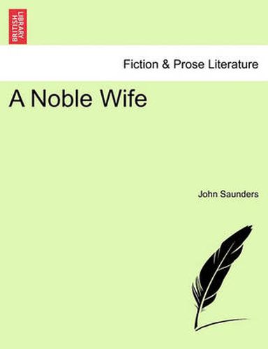 Cover image for A Noble Wife