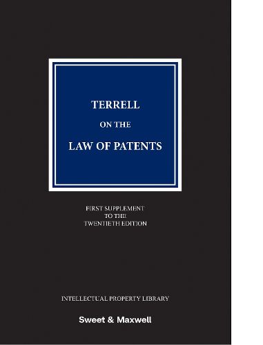 Cover image for Terrell on the Law of Patents 1st Supplement