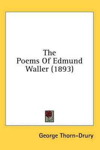 Cover image for The Poems of Edmund Waller (1893)