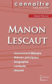 Cover image for Fiche de lecture Manon Lescaut de l'Abbe Prevost (Analyse litteraire de reference et resume complet)