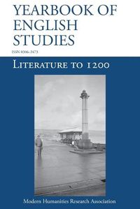 Cover image for Literature to 1200 (Yearbook of English Studies (52) 2022)