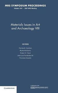 Cover image for Materials Issues in Art and Archaeology VIII: Volume 1047