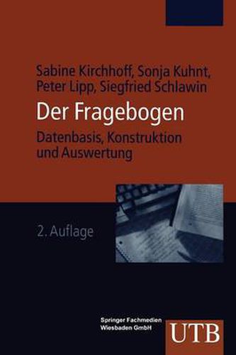 Cover image for Fragebogen: Datenbasis. Konstruktion. Auswertung