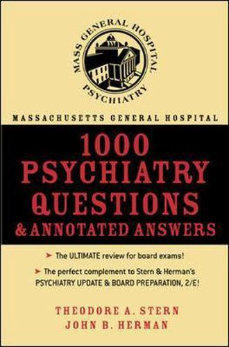 Cover image for Massachusetts General Hospital 1000 Psychiatry Questions and Annotated Answers