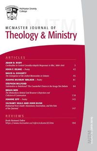 Cover image for McMaster Journal of Theology and Ministry: Volume 20, 2018-2019