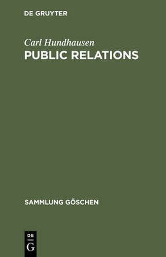 Cover image for Public Relations