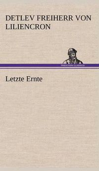 Cover image for Letzte Ernte